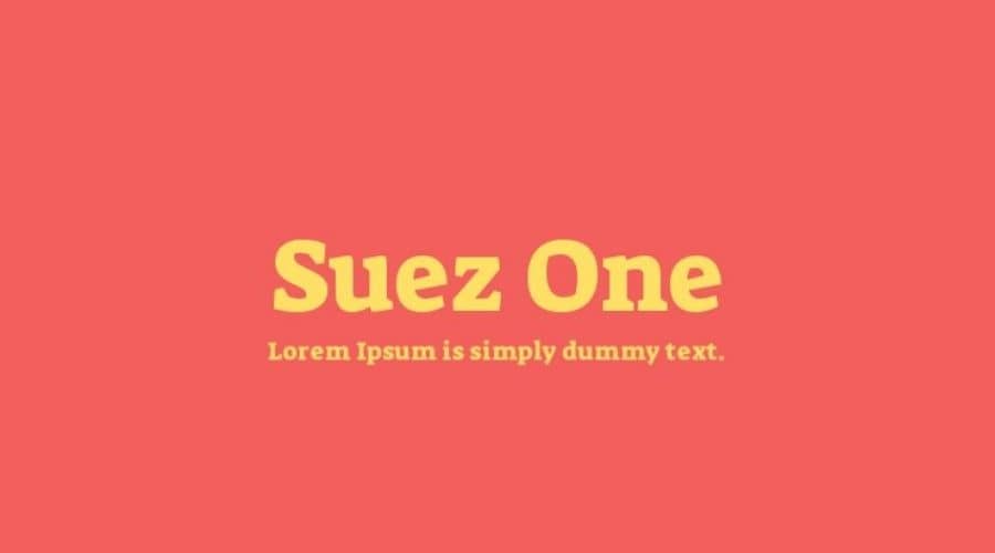 Suez One Font Free Download Suez One Font Free Download