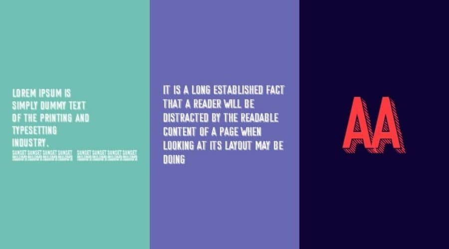 Sunset Boulevard Font View