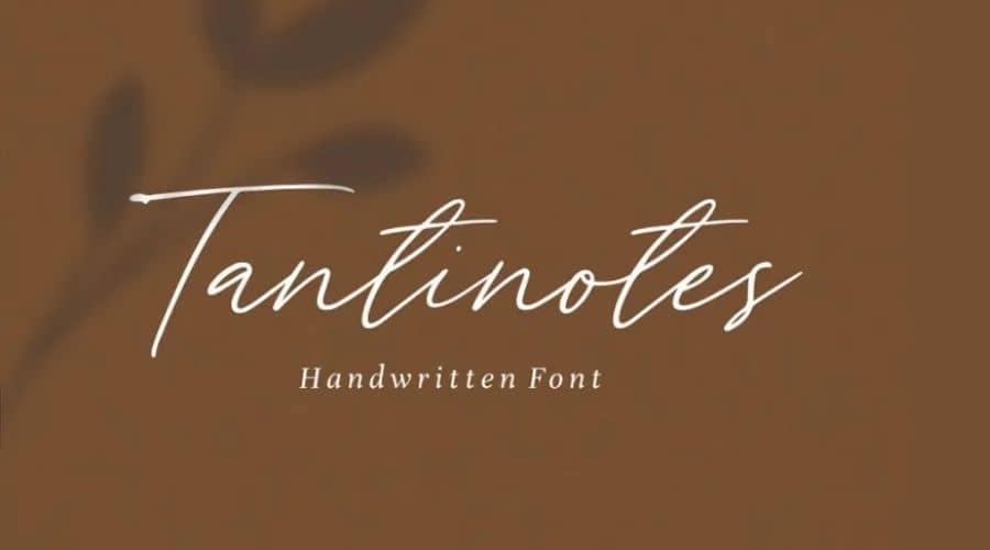 Tantinotes Handwritten Font Free Download