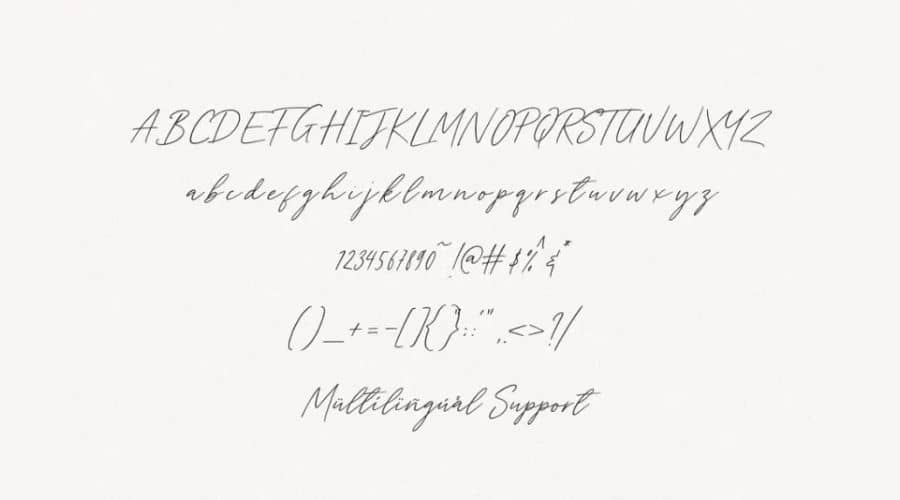 Tantinotes Handwritten Font View