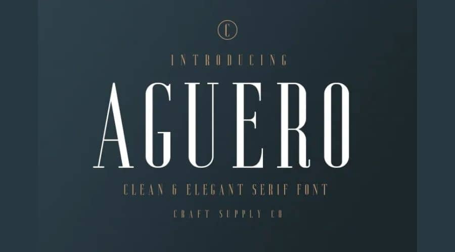 Aguero Serif Fon Free Download