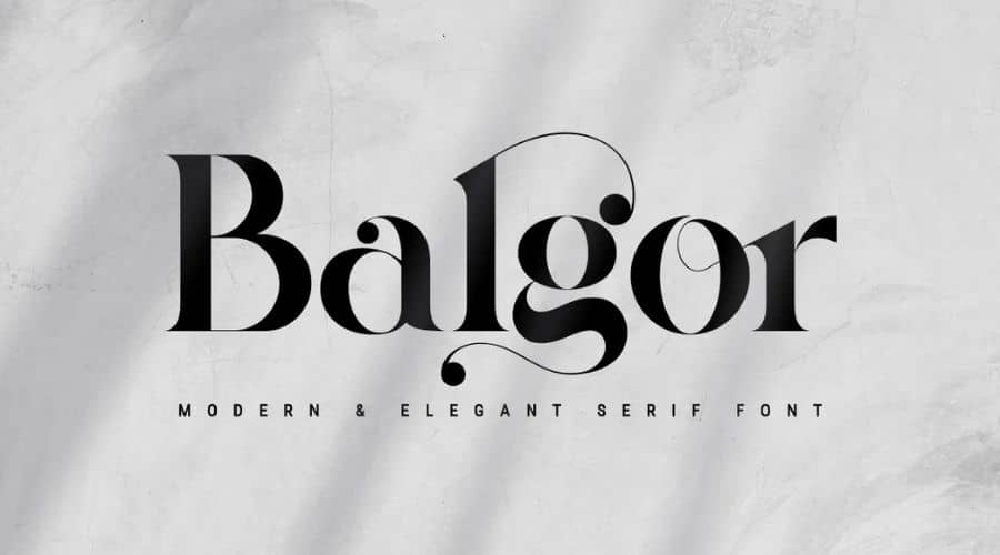 Balgor Font Free Download