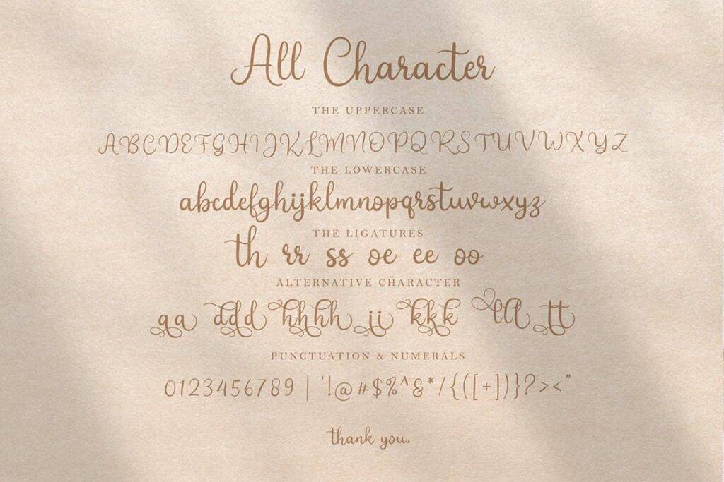 Bright Star Font View