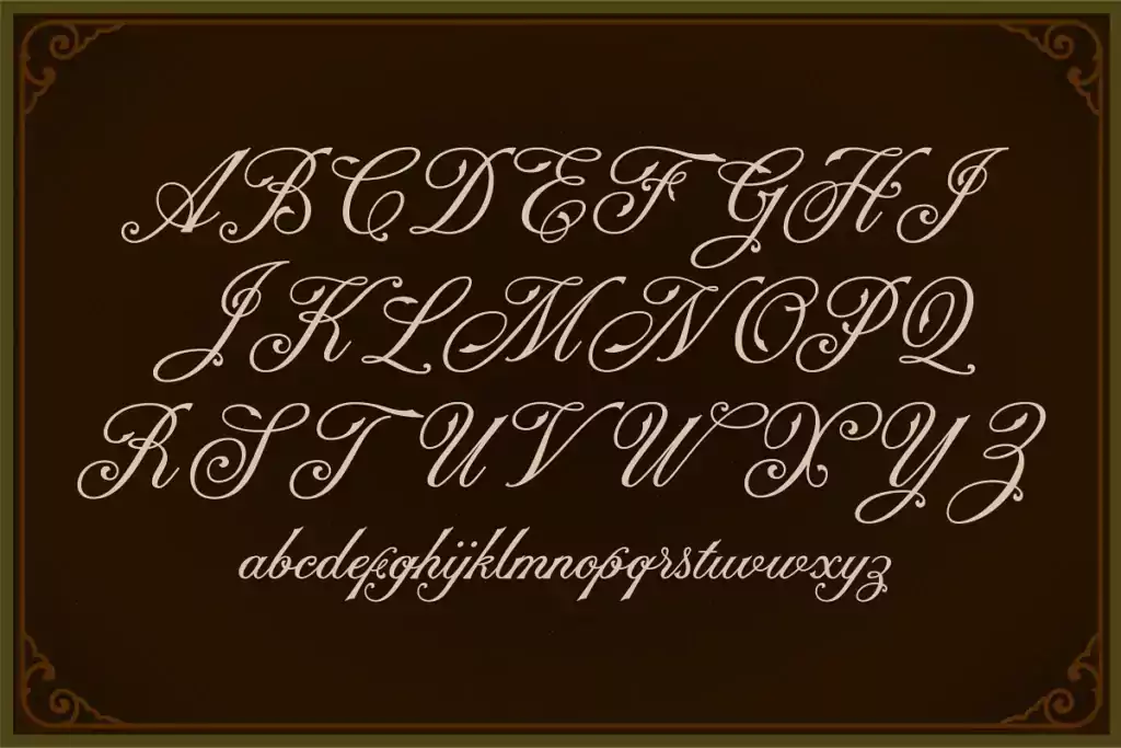 Champtone Script Font View