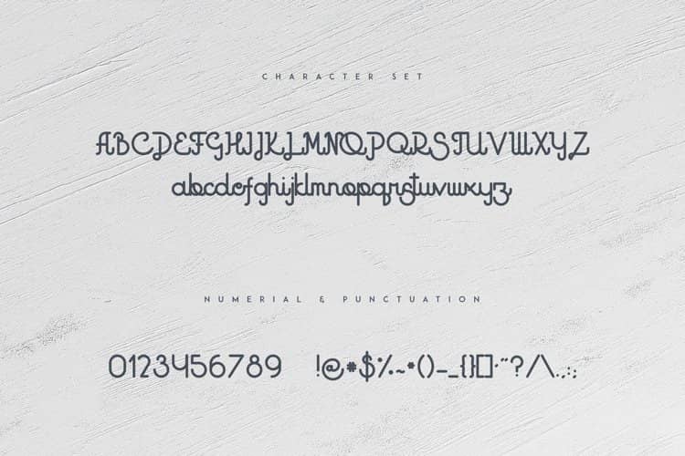 Godlike Monoline Font View