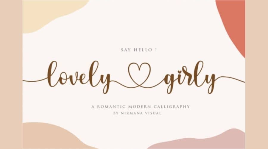 Lovely Girly Calligraphy Font Free Download