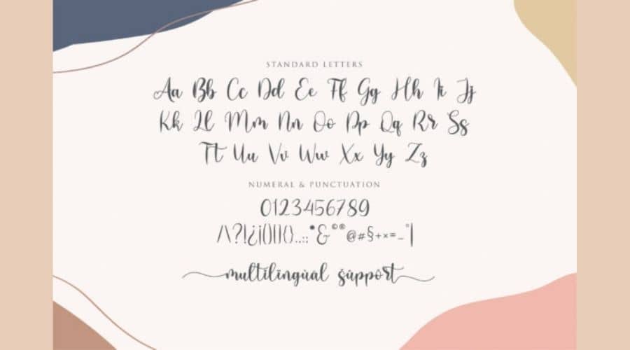 Lovely Girly Calligraphy Font View