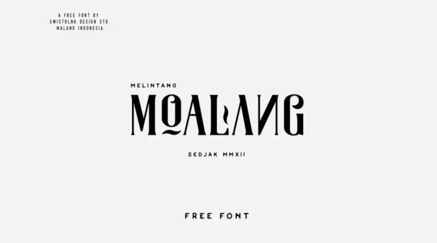 Moalang Typeface Free Download