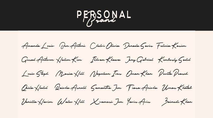 Rendering Signature Font View