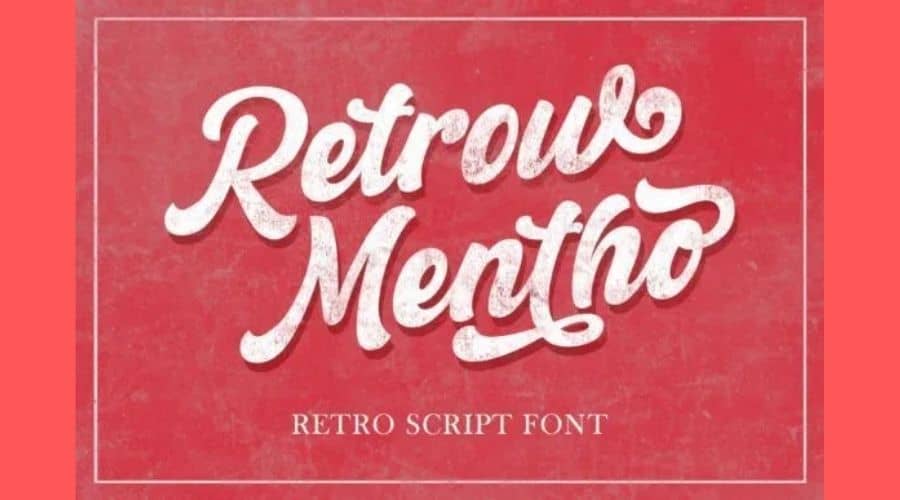 Retrow Mentho Retro Script Font Free Download