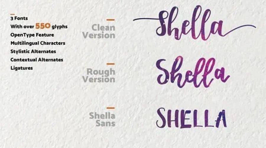 Shella Clean Font View