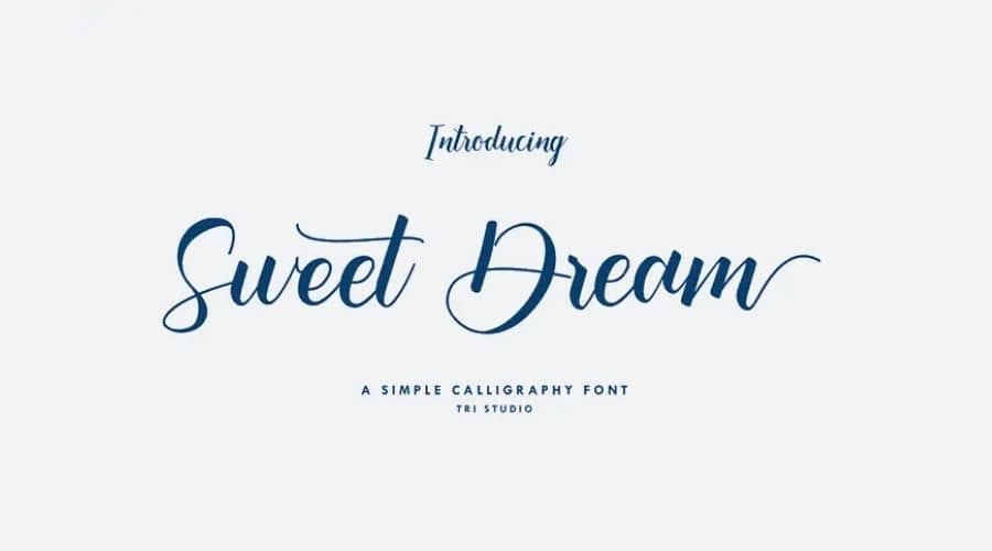Sweet Dream Calligraphy Font Free Download