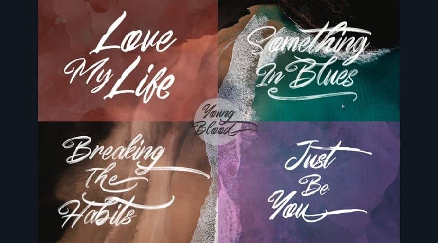 Young Blood Font View