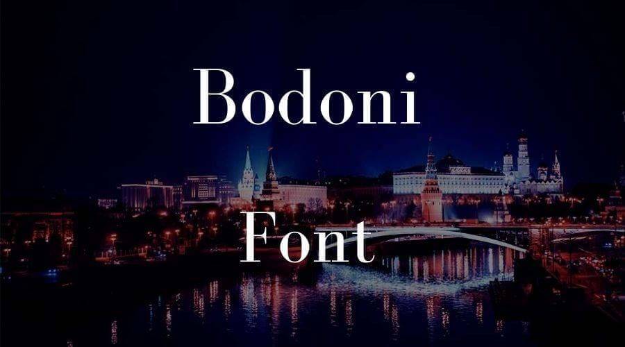 Bodoni Serif Font Free Download