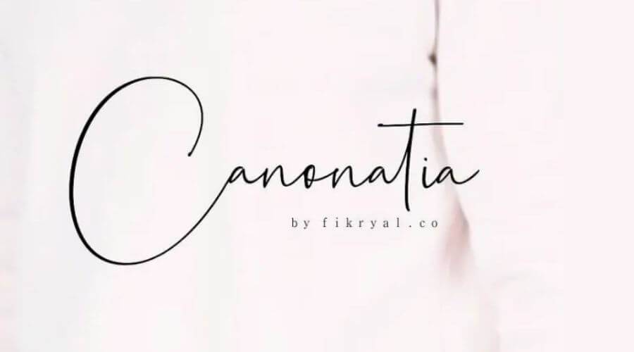 Canonatia Handwritten Font Download Free