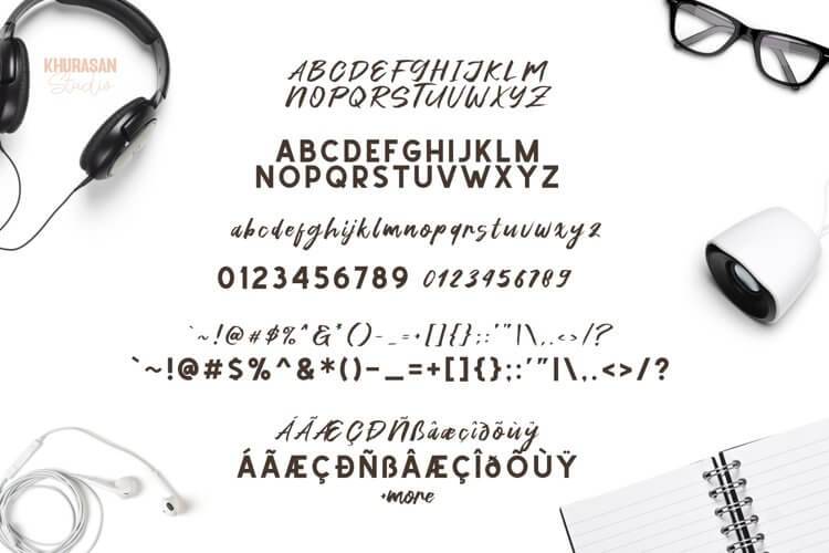 Green Fonte Font View