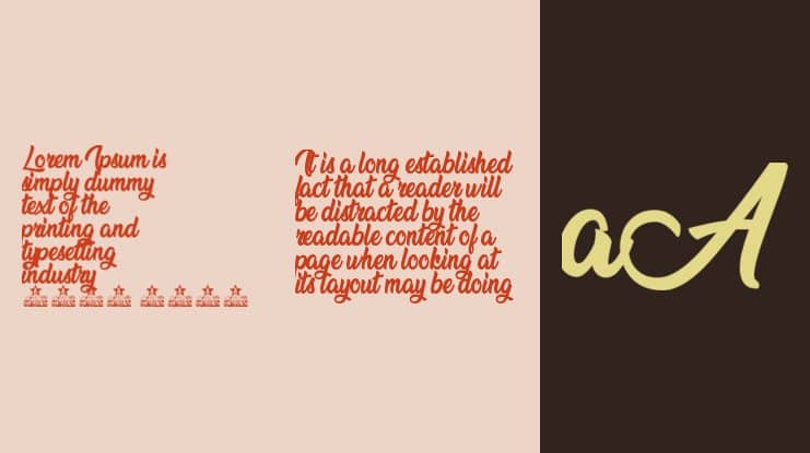 Nature Beauty Font View