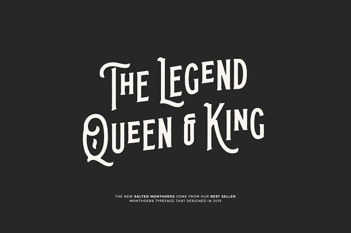 Salted Monthoers Typeface