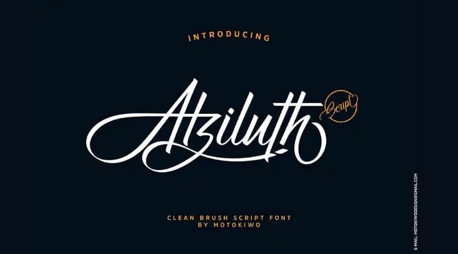 Atziluth Script Font Free Download
