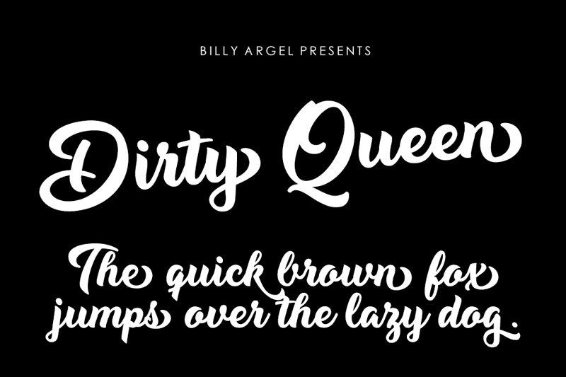 Dirty Queen Font Free Download
