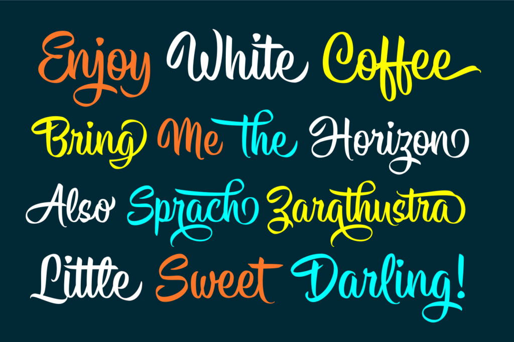 Hisyam Facelift Script Font View