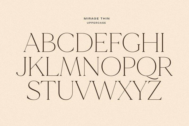 MADE Mirage Serif Font Family View