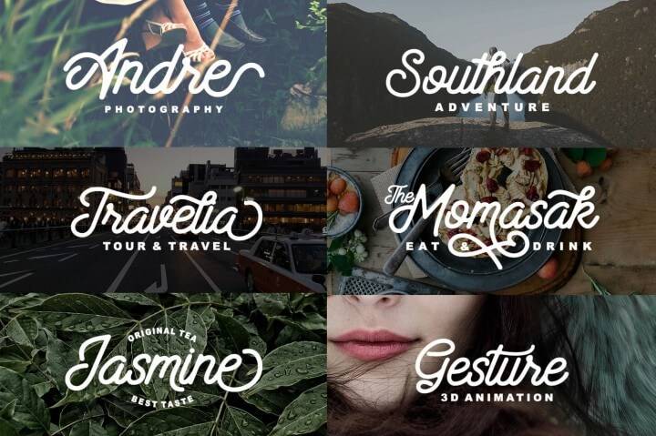 Santana Script Font View