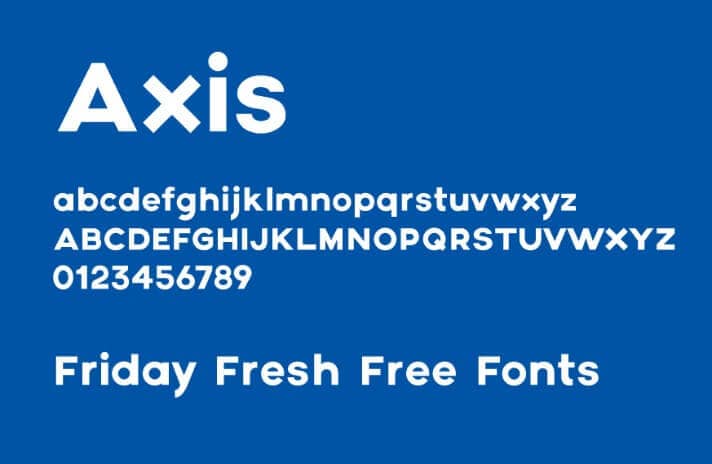 Axis Font View