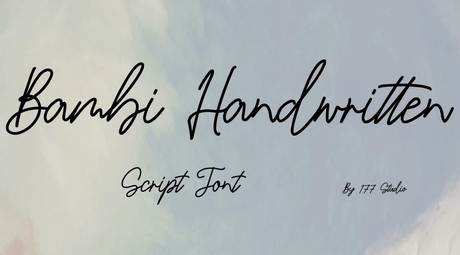 Bambi-Handwritten-Script-Font-Free-Download Bambi-Handwritten-Script-Font-Free-Download