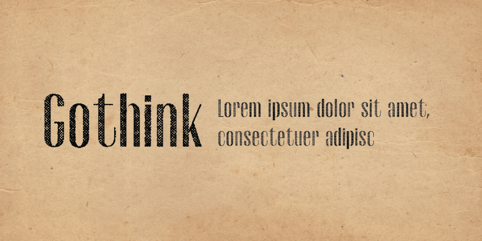 Gothink Font Family View