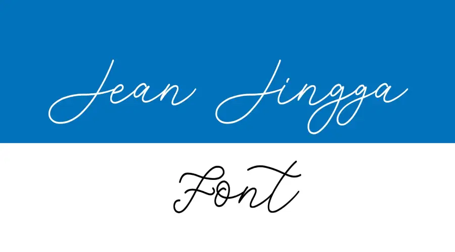 Jean Jingga Font