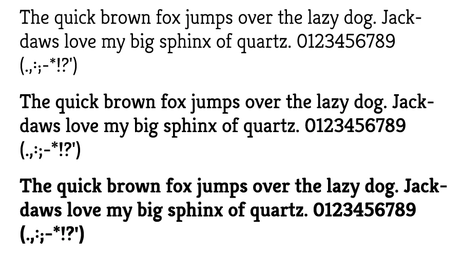 Kreon-Font-Character-map