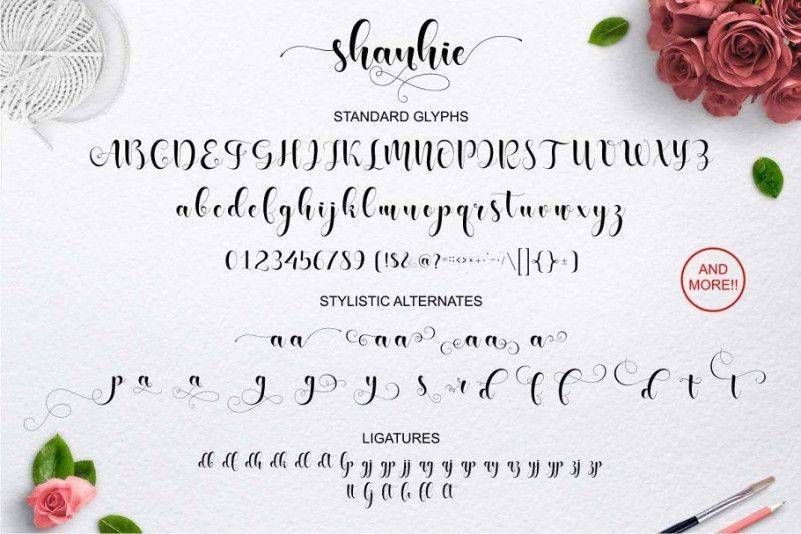 Shanhie Script Font View