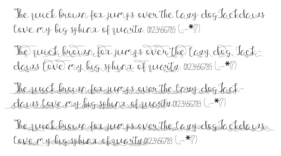 Andria-Font-Character-map