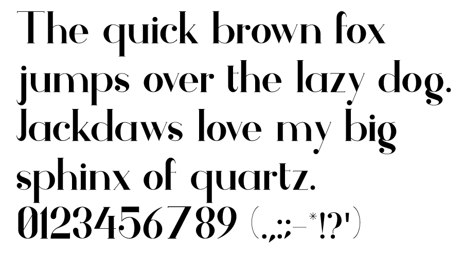 Athene-Font-Character-map