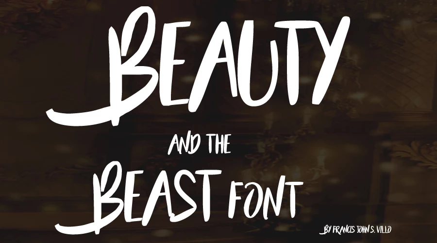 Beauty-and-the-Beast-Font-Free-Download