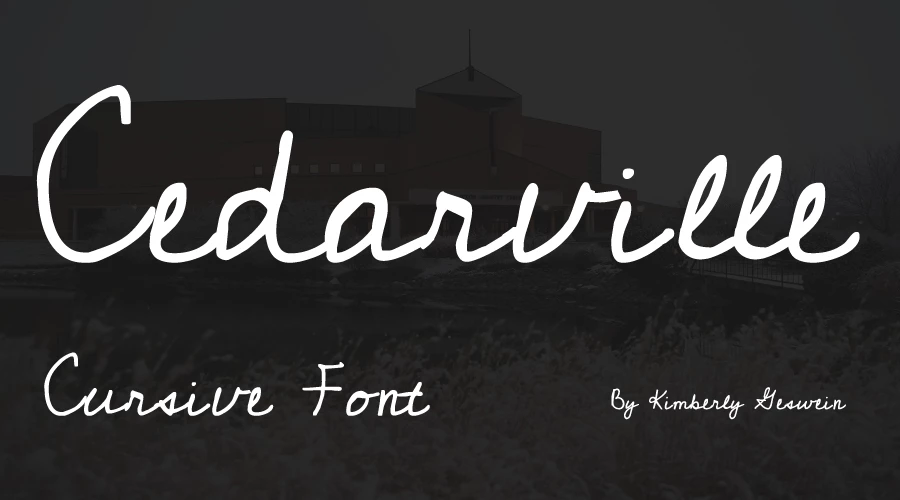 Cedarville Cursive Font Free Download