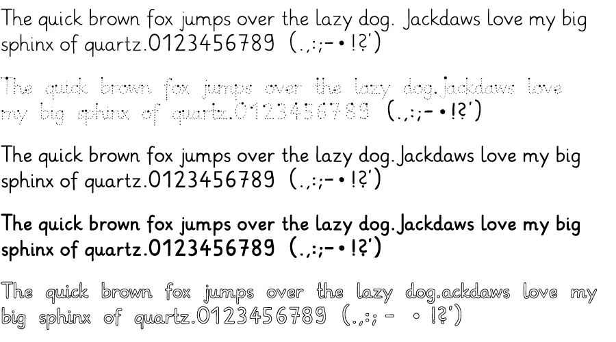 Grundschrift-Font-Family-Character-map