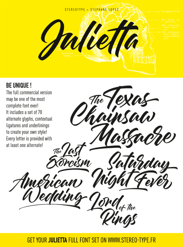 Julietta Script Font View