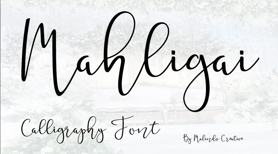 Mahligai Calligraphy Font Free Download
