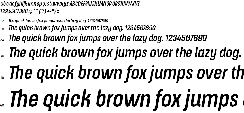 Apron Soft Font Character map