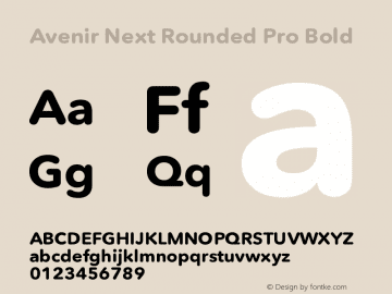 Avenir Next Rounded Font View