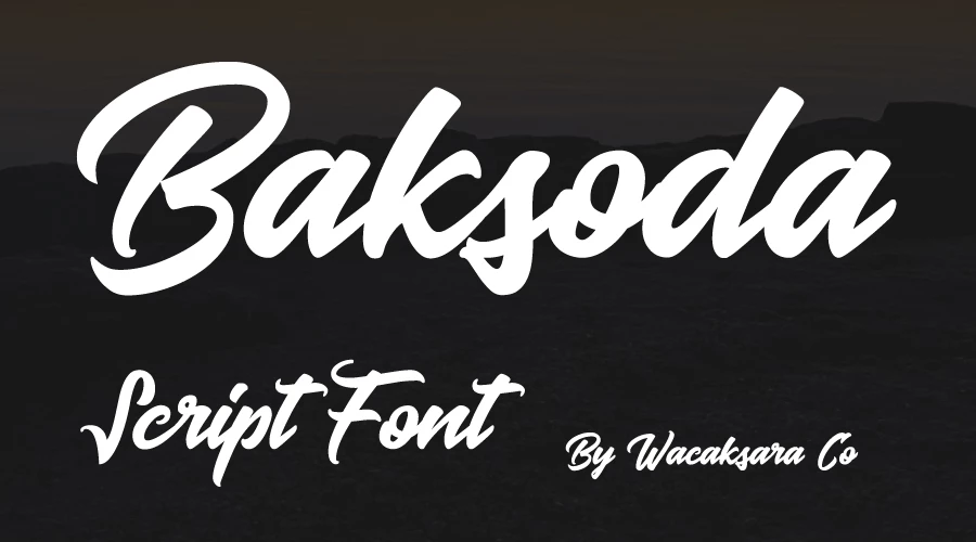 Baksoda-Script-Font-Free-Download