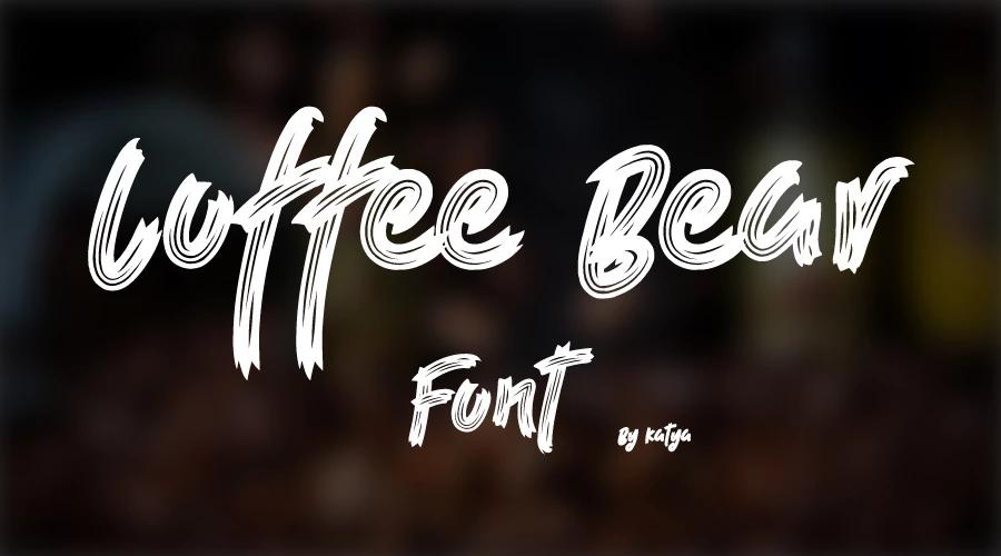Coffee Bear Font free download
