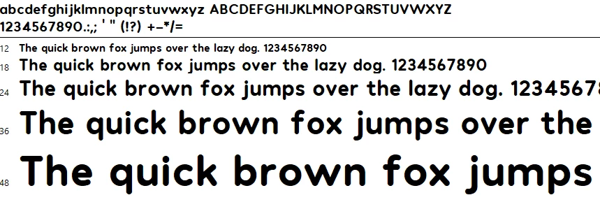 Hank Rounded- Family- Character map