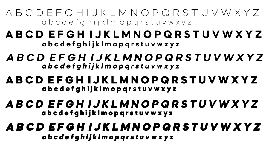 Mazzard-Font-Family-Character-map