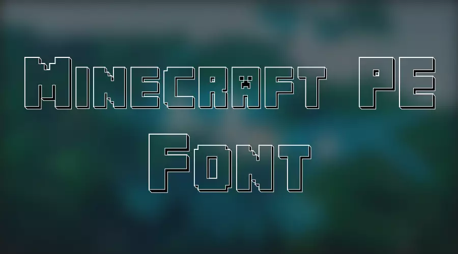 Minecraft PE Font