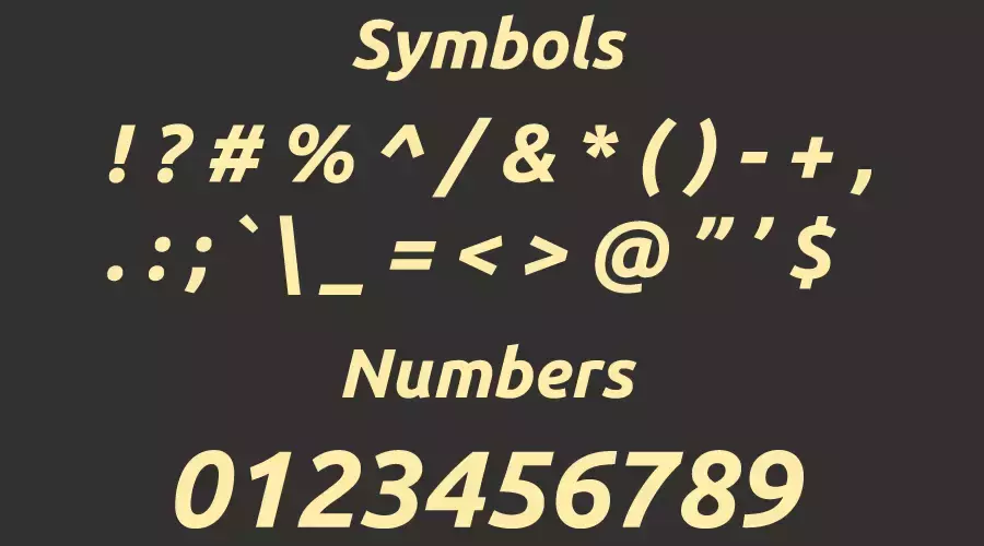 Bitcoin Font Symbols
