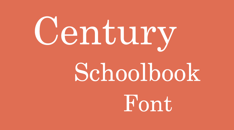 Century Schoolbook Font View