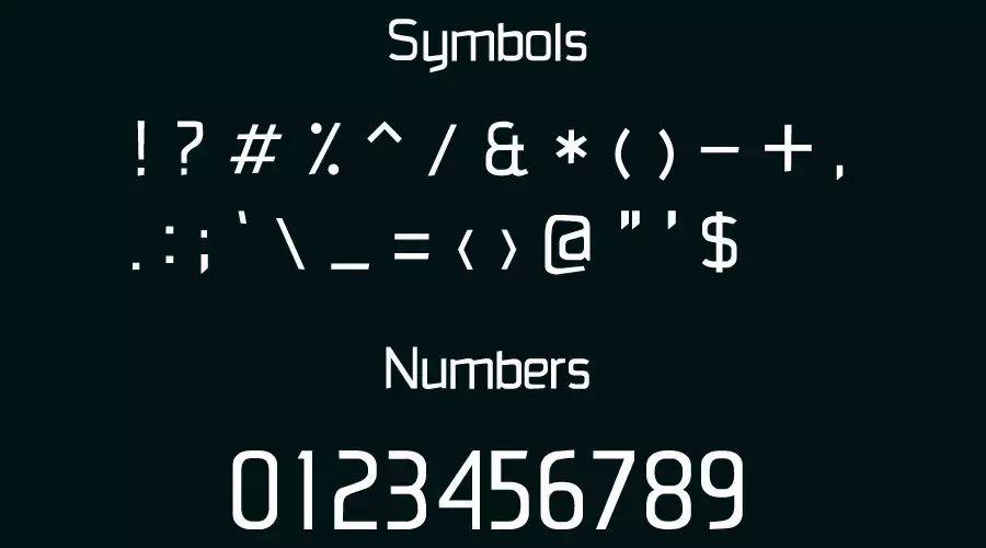 Monopoly Font Symbols View